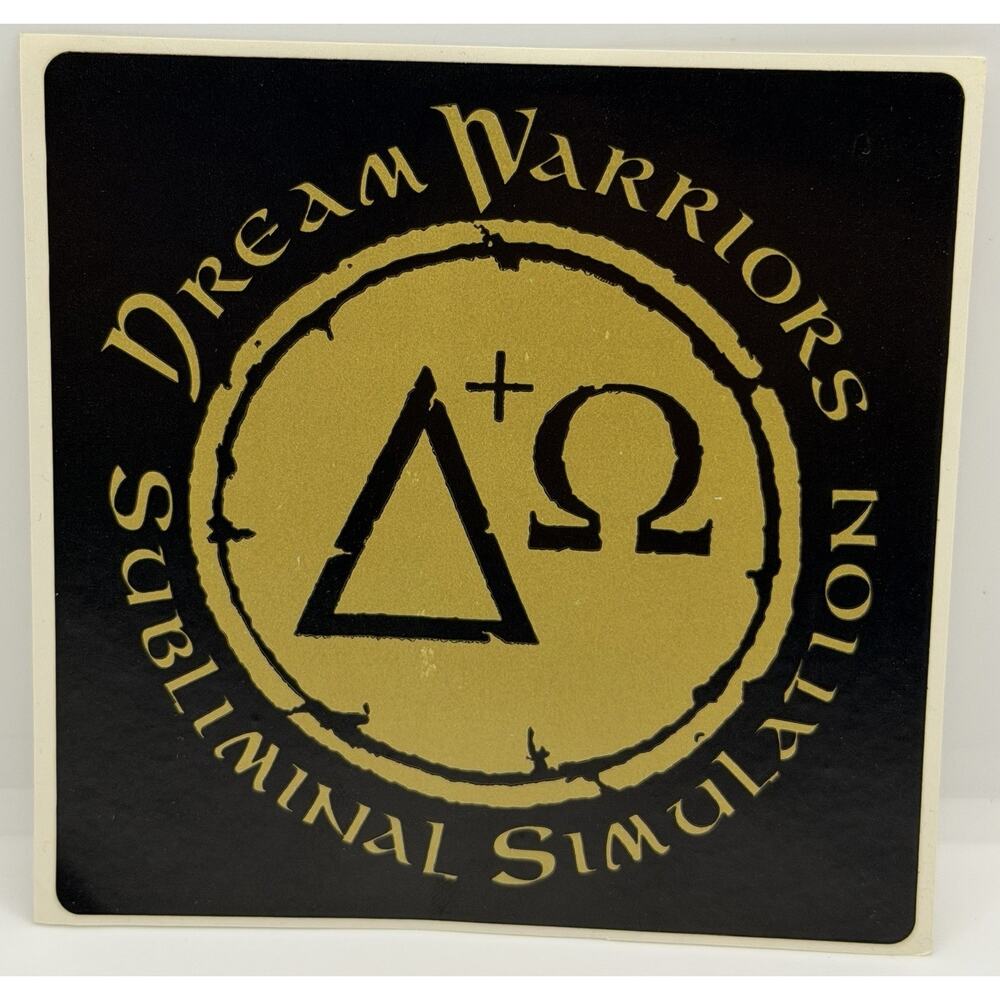 Dream Warriors Subliminal Simulation U.S. Promo Stocker Very Rare Hard To Find